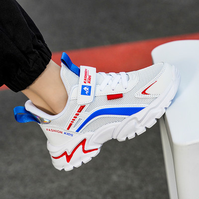 Νέο μοντέλο παιδικά αθλητικά παπούτσια  από ύφασμα που αναπνέει για αγόρια