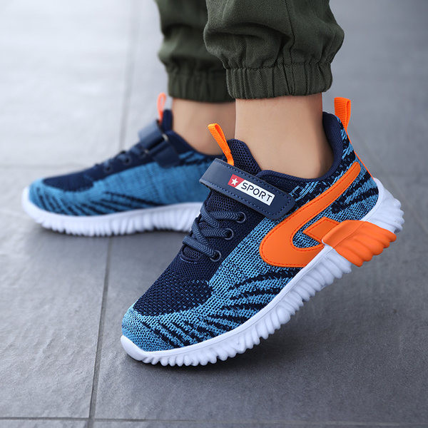 Νέο μοντέλο παιδικά αθλητικά παπούτσια  από ύφασμα που αναπνέει για αγόρια