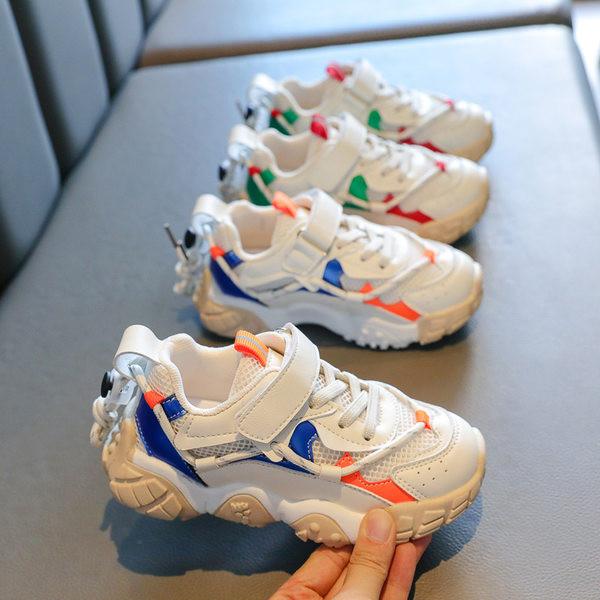 Πολύχρωμα πάνινα παπούτσια με λουράκια βελκρό  για αγόρια και κορίτσια