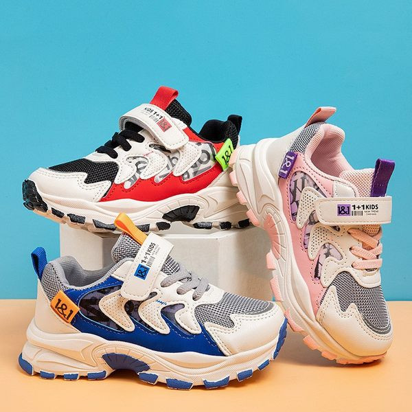 Παιδικά αθλητικά παπούτσια με λουράκια βελκρό και κορδόνια