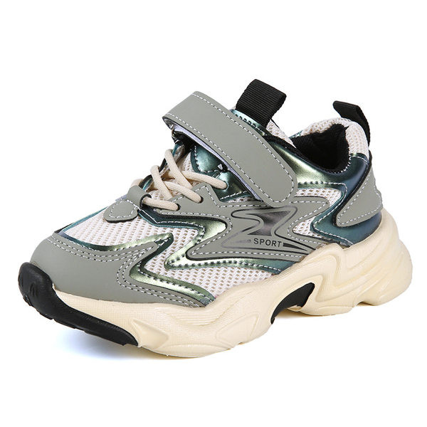 Παιδικά αθλητικά πάνινα παπούτσια με λουράκια βελκρό και πλέγμα