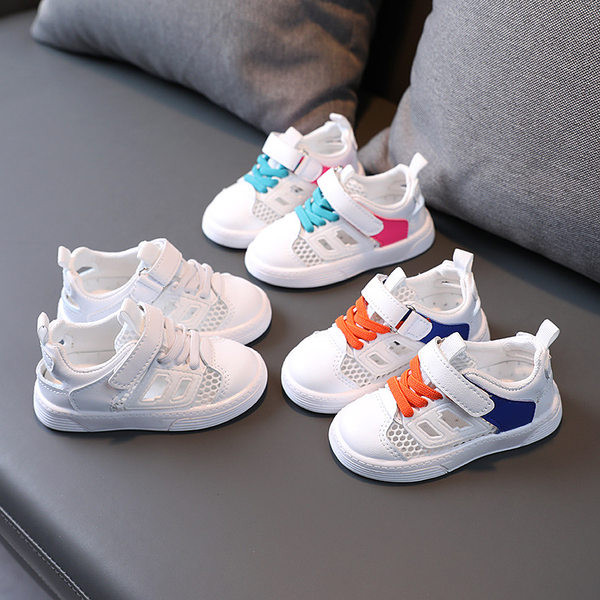 Öko bőrből és hálós anyagból készült gyerekcipő