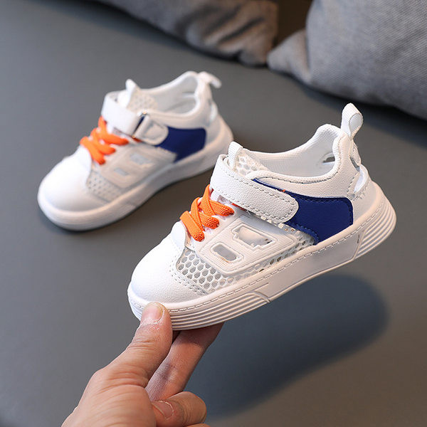 Öko bőrből és hálós anyagból készült gyerekcipő