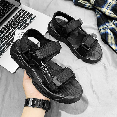 Vīriešu sandales ar velcro ielāpiem - piemērotas arī pludmalei