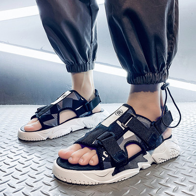 Casual ανδρικά σανδάλια με μοτίβο καμουφλάζ