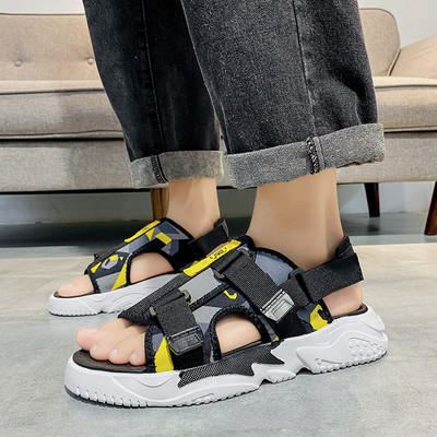 Casual ανδρικά σανδάλια με μοτίβο καμουφλάζ