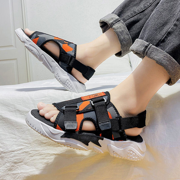 Casual ανδρικά σανδάλια με μοτίβο καμουφλάζ