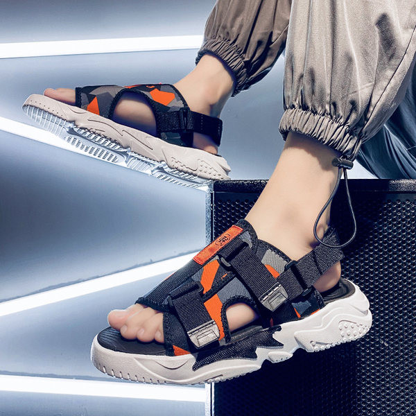 Casual ανδρικά σανδάλια με μοτίβο καμουφλάζ