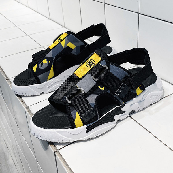 Casual ανδρικά σανδάλια με μοτίβο καμουφλάζ