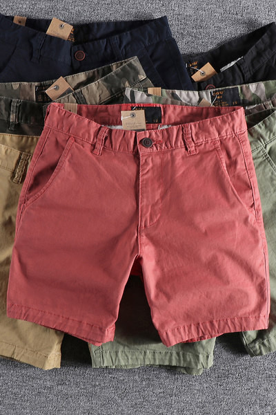 Alkalmi férfi 3/4-es nadrág zsebekkel