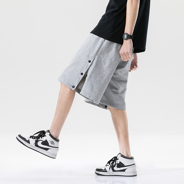 Ανδρικό βαμβακερό σορτς με κουμπιά