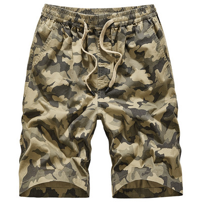 Pantaloni scurți casual pentru bărbați cu model de camuflaj