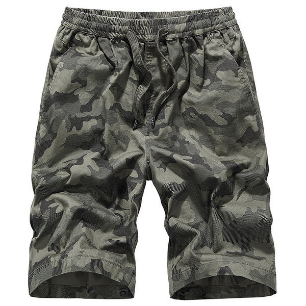 Ανδρικό σορτσάκι casual με μοτίβο καμουφλάζ