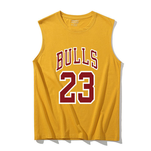 Ανδρικό casual αμάνικο με επιγραφές και οβάλ λαιμόκοψη