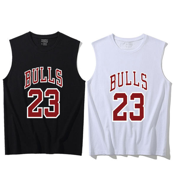 Ανδρικό casual αμάνικο με επιγραφές και οβάλ λαιμόκοψη