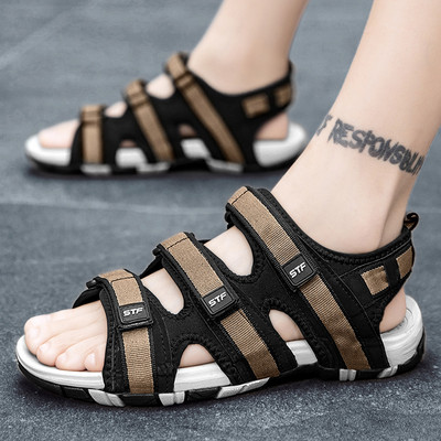 Vīriešu sandales ar velcro aizdari