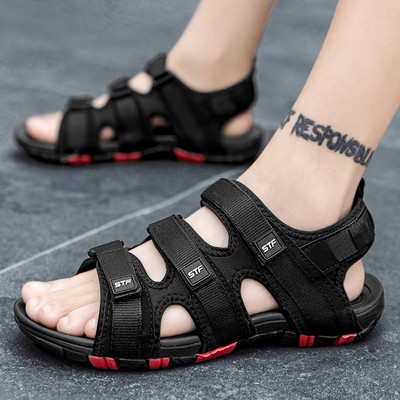 Vīriešu sandales ar velcro aizdari