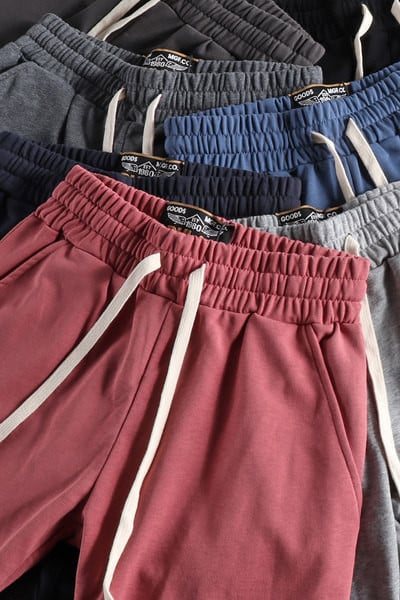 Καλοκαιρινό ανδρικό παντελόνι με λάστιχο και τσέπες