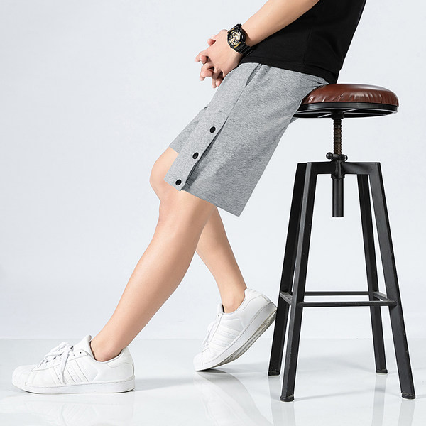 Καλοκαιρινό βαμβακερό σορτς με κουμπιά