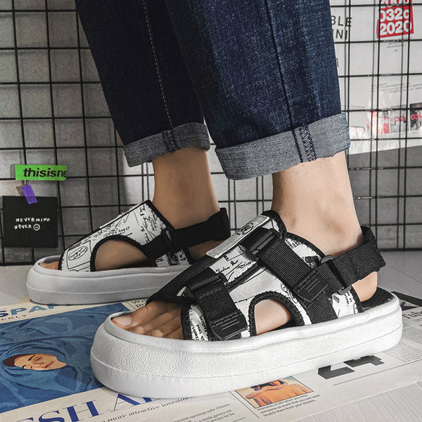 Ανδρικά casual σανδάλια με στερέωση βελκρό - σε τρία χρώματα