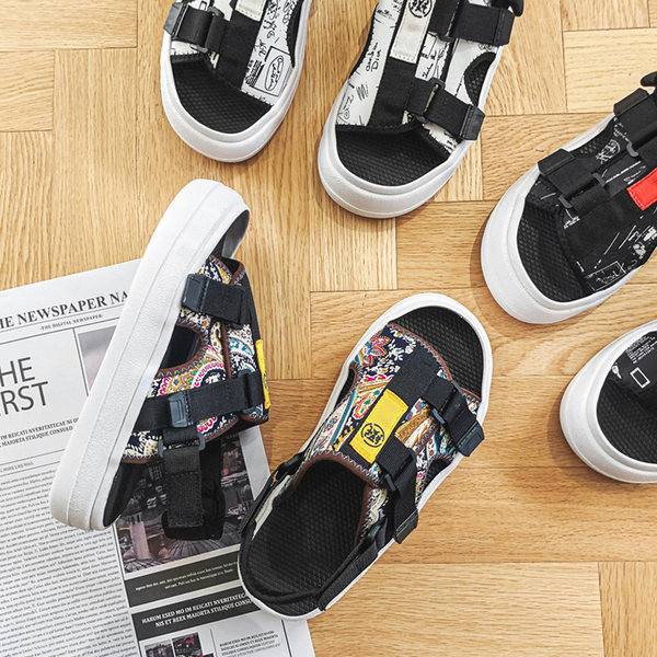 Ανδρικά casual σανδάλια με στερέωση βελκρό - σε τρία χρώματα