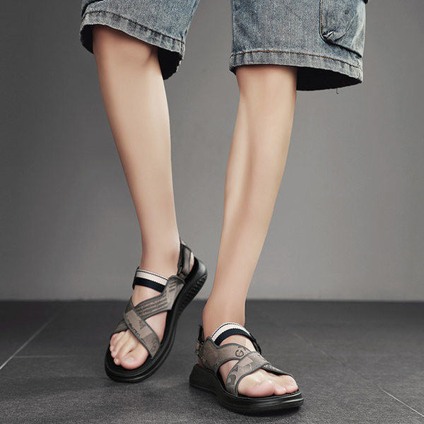 Νέο μοντέλο ανδρικά σανδάλια με επιγραφές σε δύο χρώματα