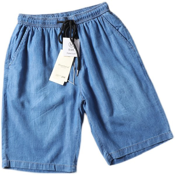 Alkalmi férfi nadrág 3/4-es hosszban és elasztikus