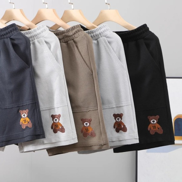 Alkalmi férfi nyári nadrág hímzéssel - 3/4 hossz