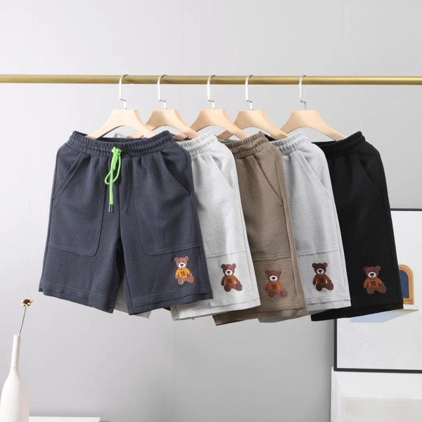 Alkalmi férfi nyári nadrág hímzéssel - 3/4 hossz