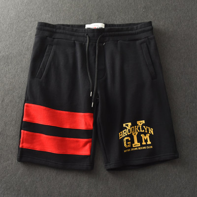 Ανδρικό παντελόνι casual με γραβάτες και επιγραφές