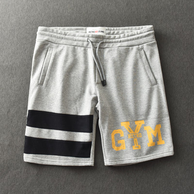 Ανδρικό παντελόνι casual με γραβάτες και επιγραφές