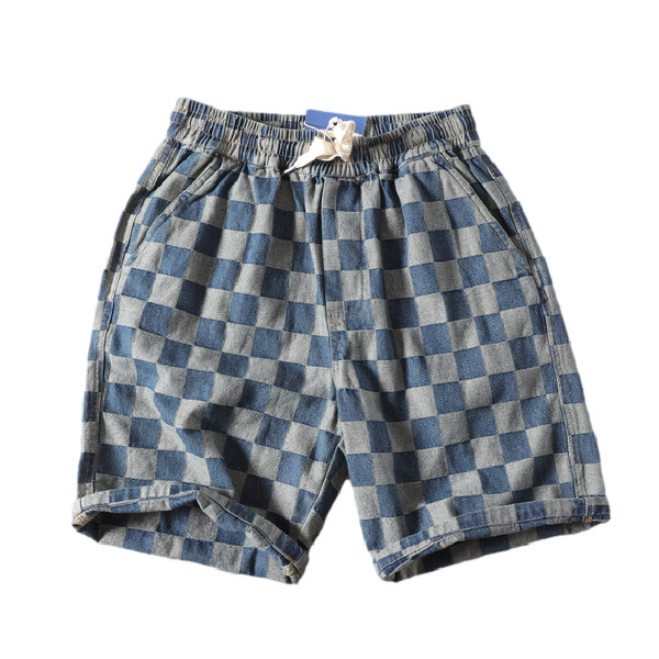 Ανδρικό παντελόνι casual 3/4 με λάστιχο και τσέπες