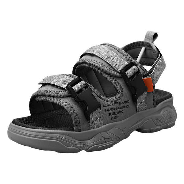 Ανδρικά casual σανδάλια με επιγραφές και αγκράφες