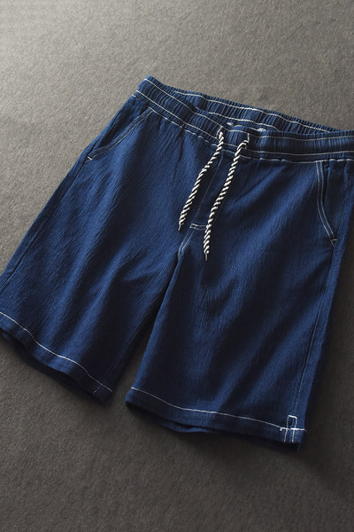 Džinsu šorti ar saitēm zilā krāsā