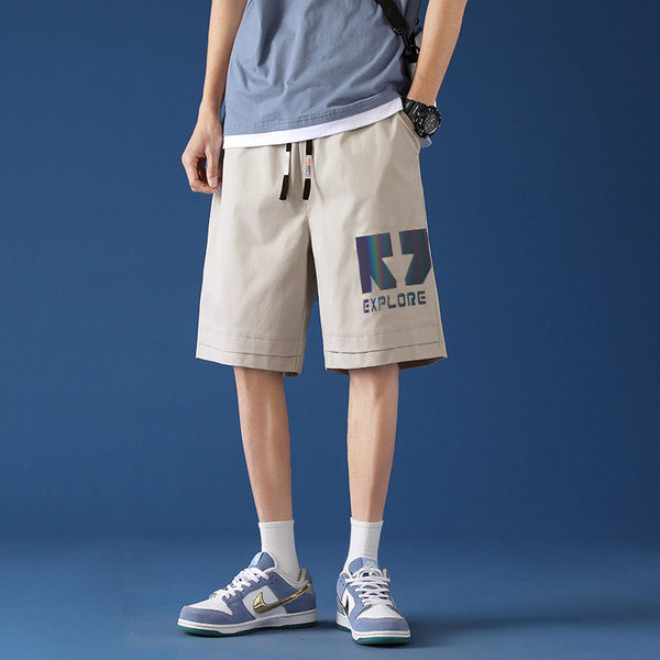 Lezser széles férfi nadrág felirattal