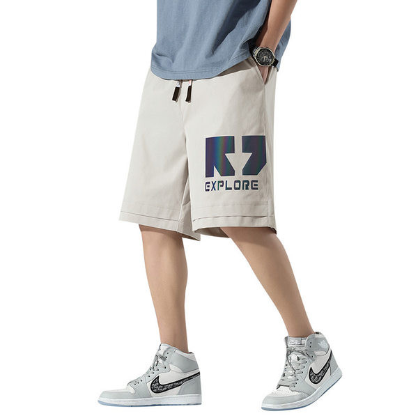 Lezser széles férfi nadrág felirattal