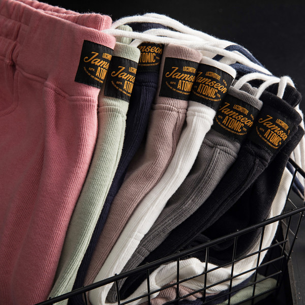 Casual ανδρικό παντελόνι με κέντημα και μήκος 3/4