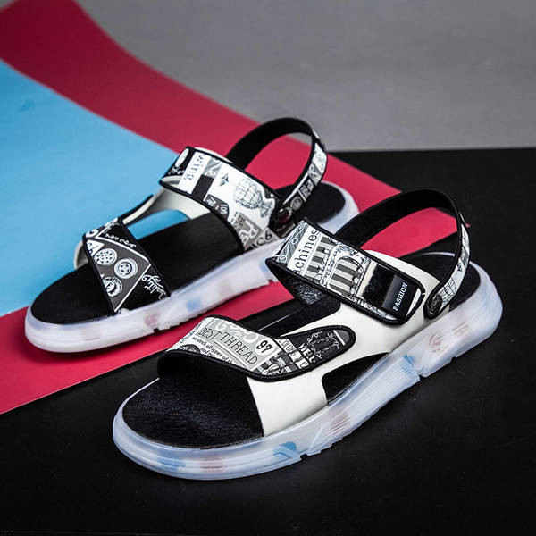 Ανδρικά σανδάλια με εφαρμογές - κατάλληλα για παραλία