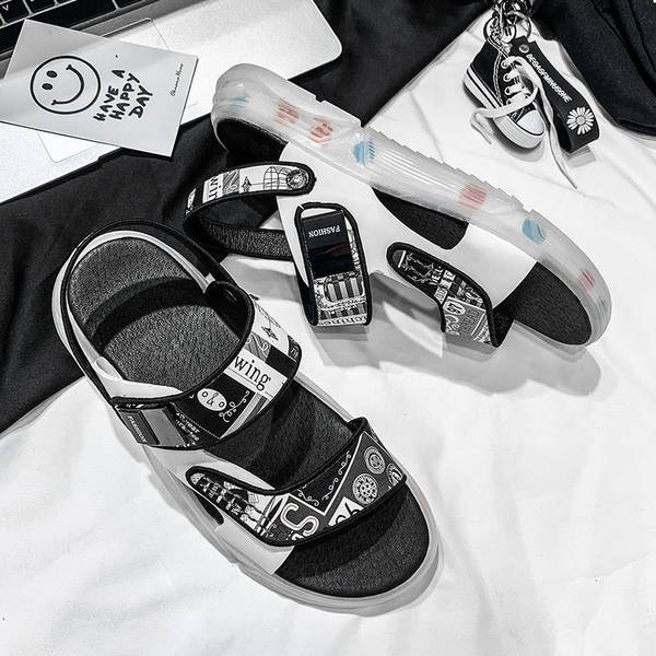 Ανδρικά σανδάλια με εφαρμογές - κατάλληλα για παραλία