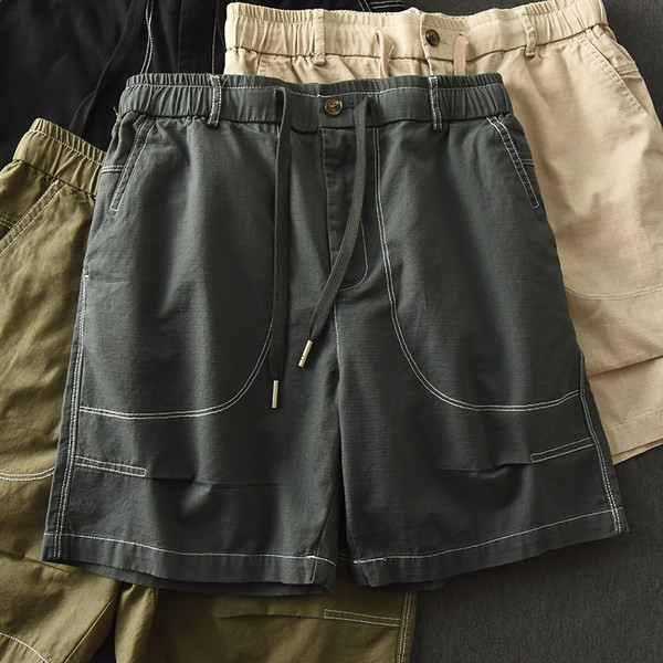 Uus mudel taskute ja lipsudega meeste lühikesed püksid