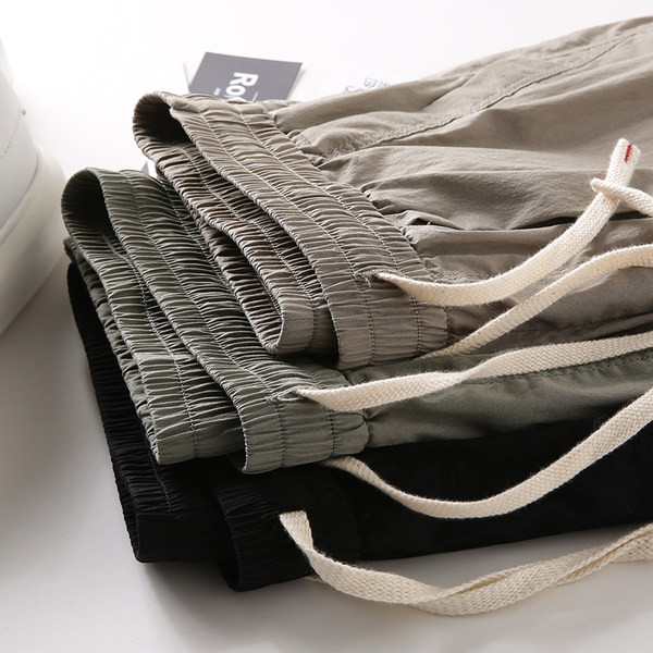 Casual ανδρικό παντελόνι με λάστιχο και τσέπες