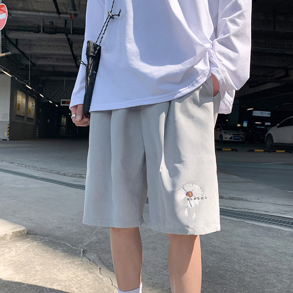 Casual φαρδύ παντελόνι με απλικέ χρώματος