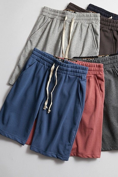 Alkalmi férfi egyszínű nadrág gumírozással