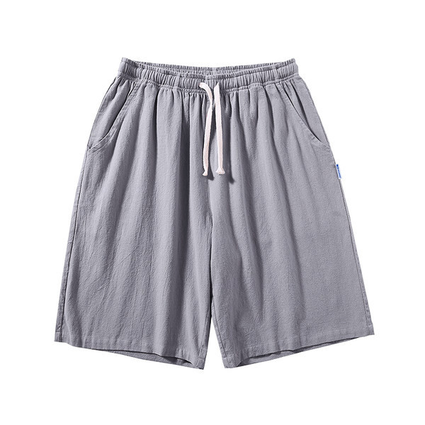 Μονόχρωμο βαμβακερό παντελόνι για άντρες