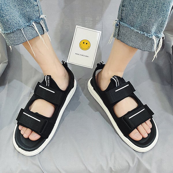 Casual σανδάλια με στερέωση βελκρό  σε δύο χρώματα