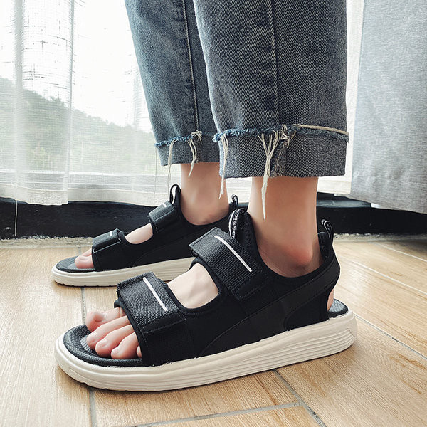 Casual σανδάλια με στερέωση βελκρό  σε δύο χρώματα