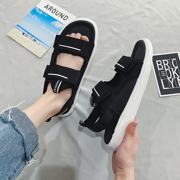 Casual σανδάλια με στερέωση βελκρό  σε δύο χρώματα