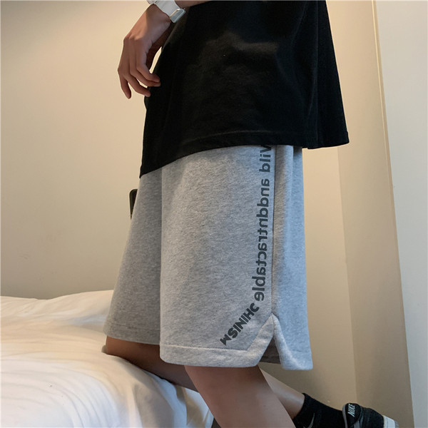 Nyári pamut rövidnadrág feliratokkal