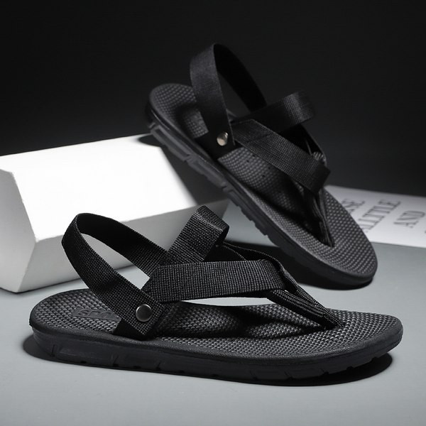 Ανδρικά σανδάλια - απλό μοντέλο με επίπεδη σόλα