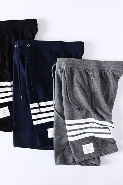 Ανδρικά καλοκαιρινά παντελόνια με κορδόνια και μπορντούρα